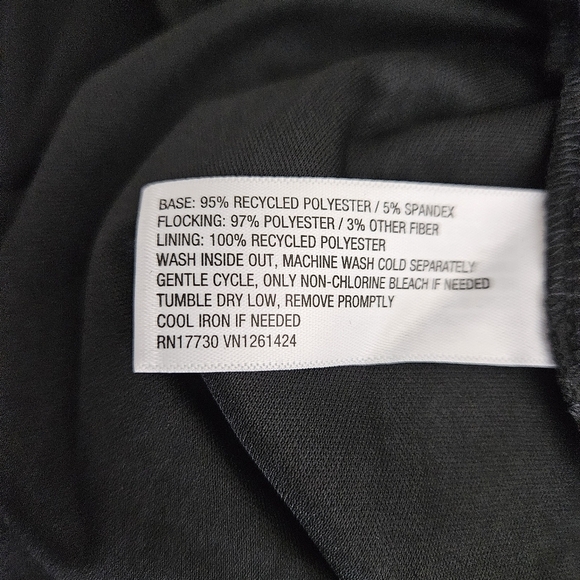 Wild Fable Fit Flare Dress Black Flocked Floral Off Shoulder Long Sleeve 2XL - Picture 7 of 8